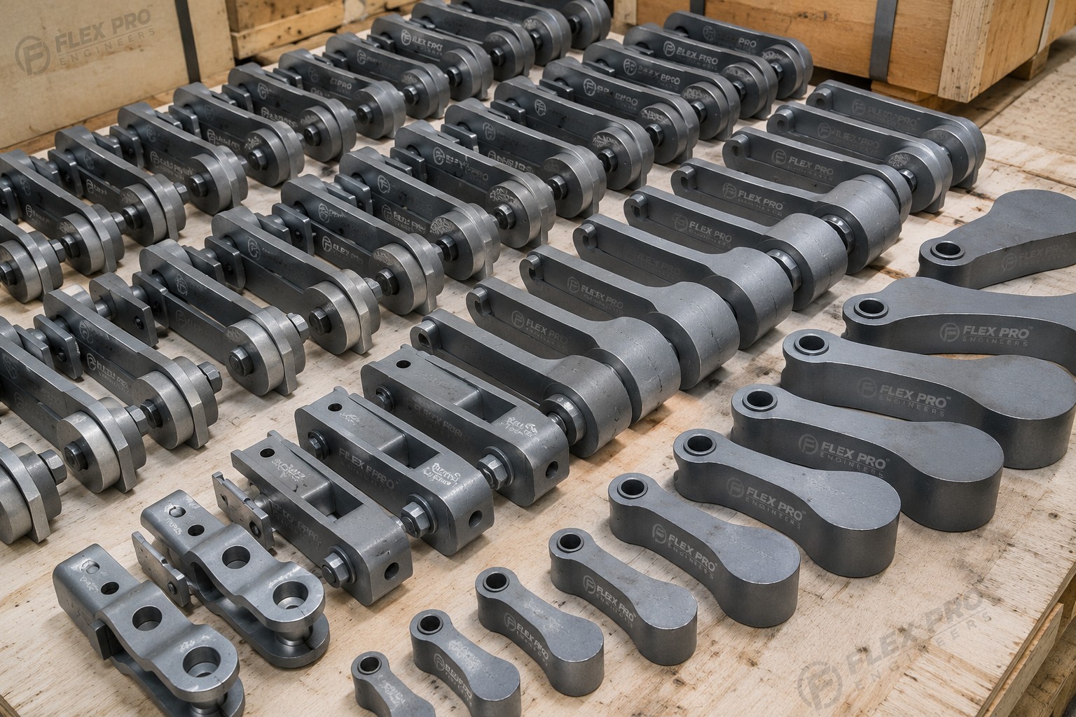 Multiple Flex Pro ESP tumbling-type hammers ready for dispatch